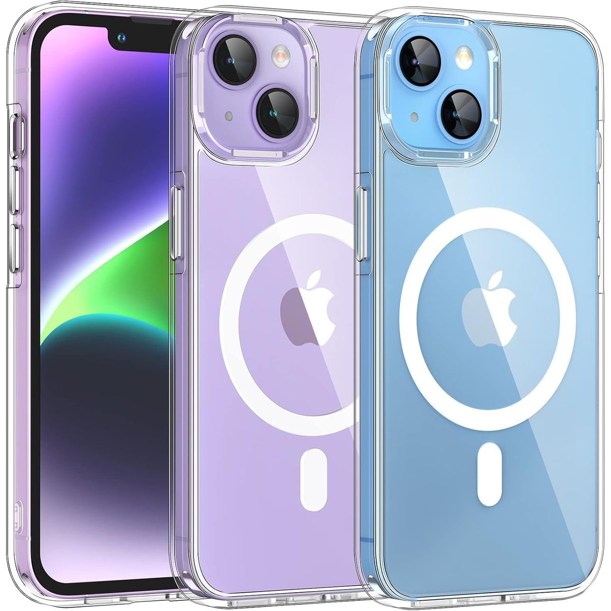 GENERICO - Case funda iPhone 14 PLUS MagSafe - Transparente