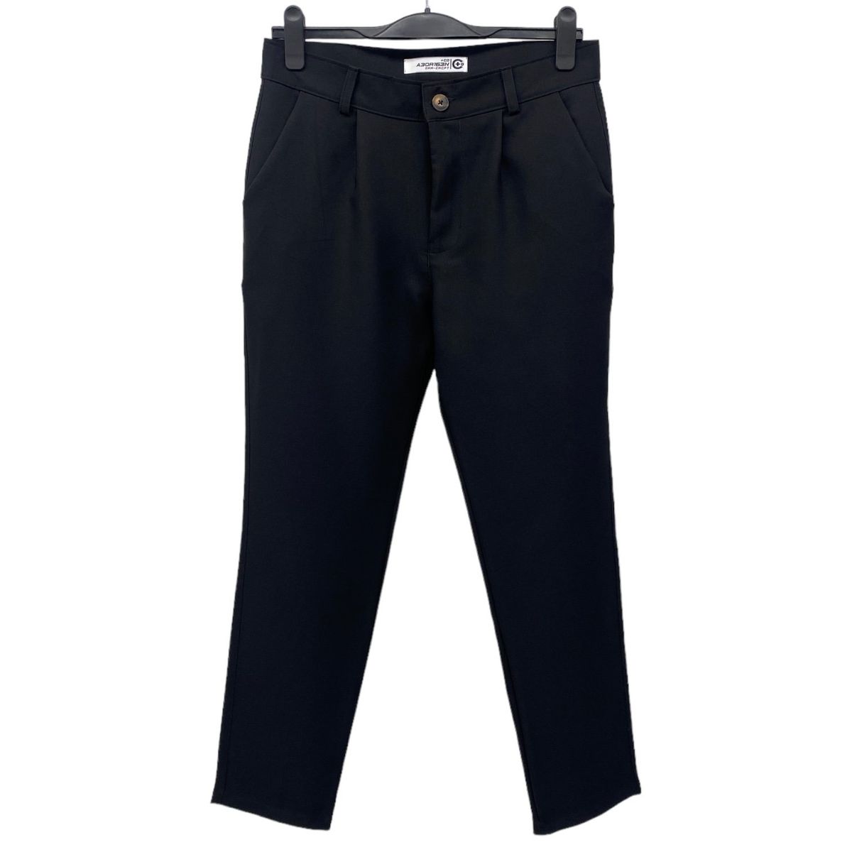 ABORIGEN - Pantalon Sastre Con Pinzas Negro De Hombre - Aborigen