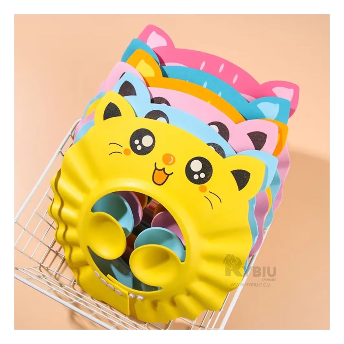 RYBIU IMPORT - Sombrero para el Aseo Infantil Rosado Y+Regalo Agendita