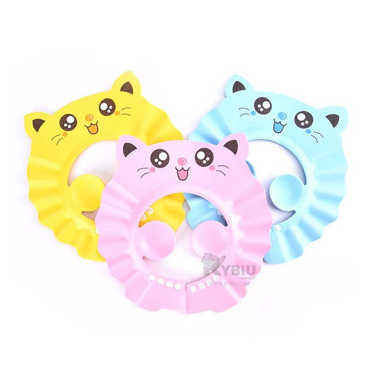 RYBIU IMPORT - Tiara de Cuidado de Aseo en Color Celeste Y+Ligas de Regalo