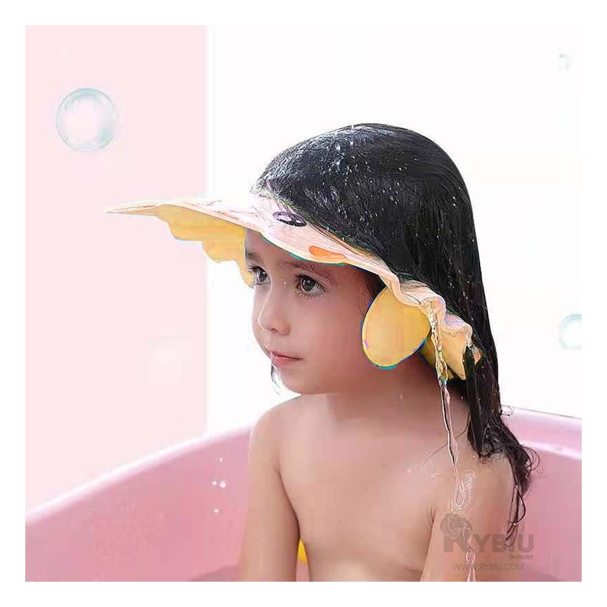 RYBIU IMPORT - Sombrero para el Aseo Infantil Amarillo Y+Regalo Agendita