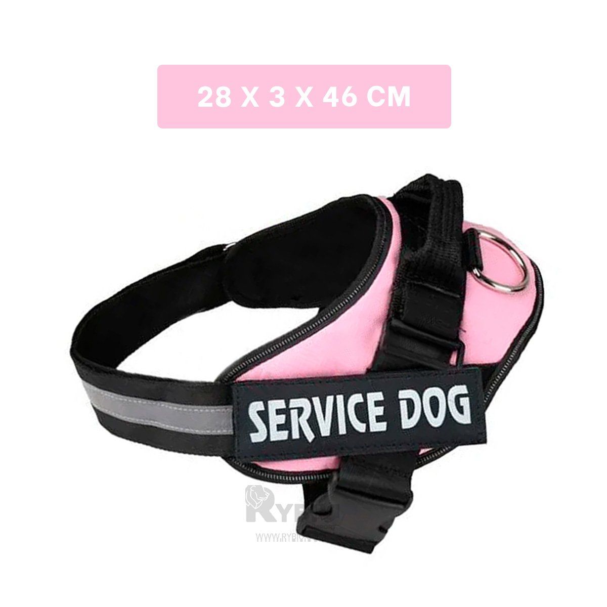 RYBIU IMPORT - Pechera Apta para Perros L en Rosado Y+Ligas de Regalo
