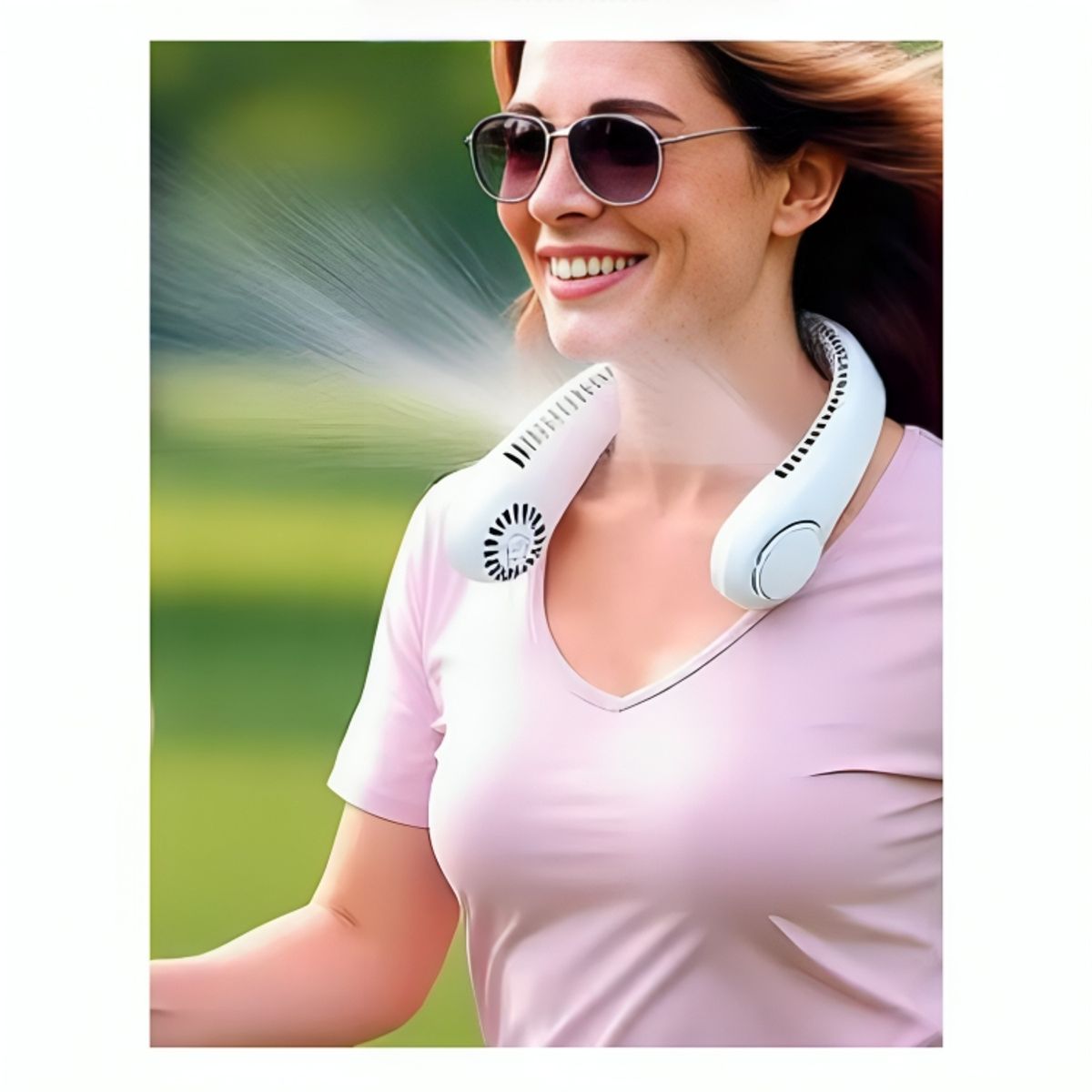 GENERICO - Mini Ventilador de Cuello Recargable de 3 Velocidades Portátil