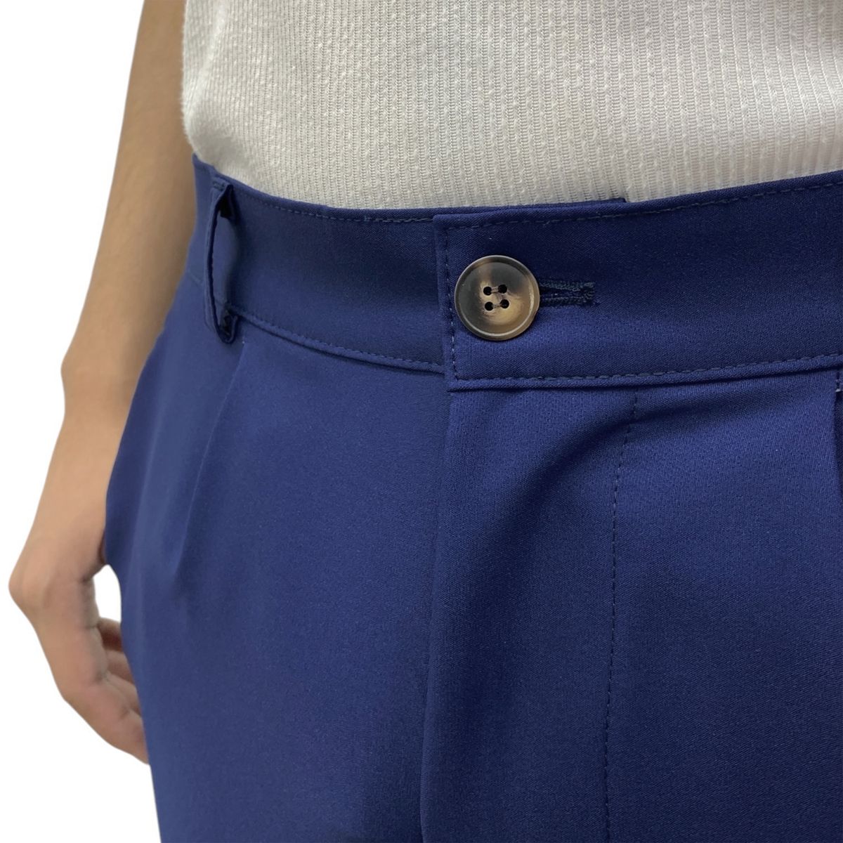 ABORIGEN - Pantalon Sastre Con Pinzas Azul De Hombre - Aborigen