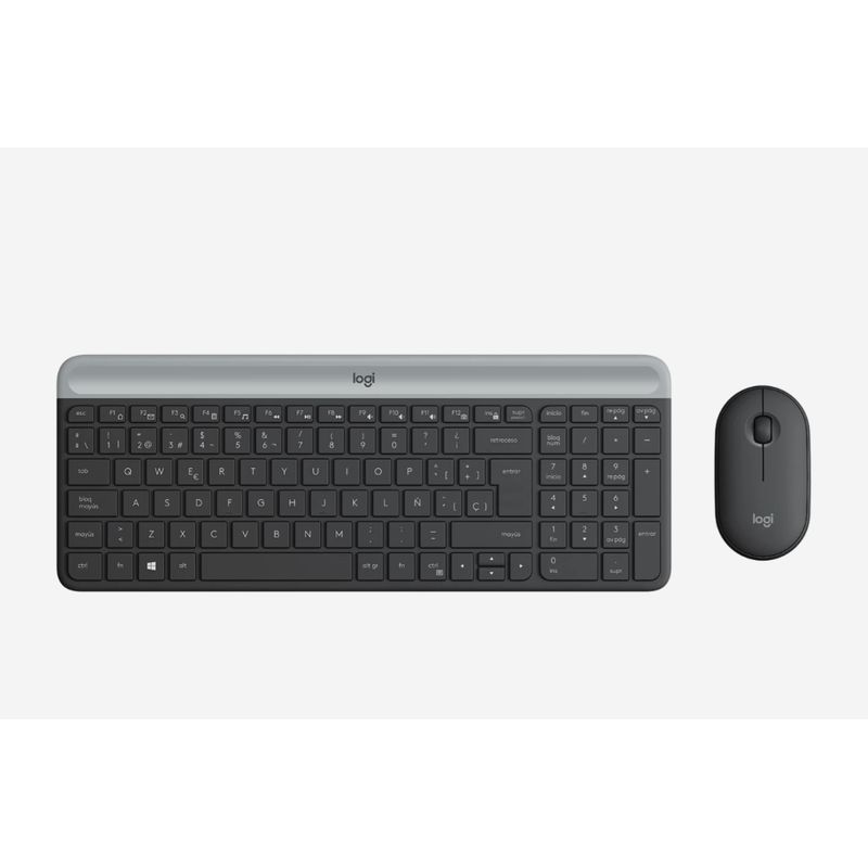 LOGITECH - COMBO SLIM MK470 GREY LOGITECH
