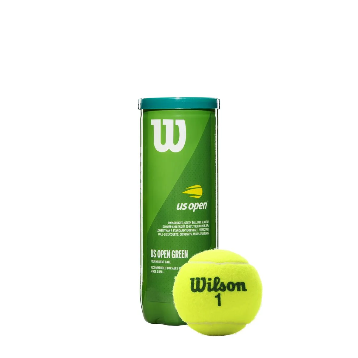 WILSON - Pelota de Tenis para Niños US Open punto verde - Wilson