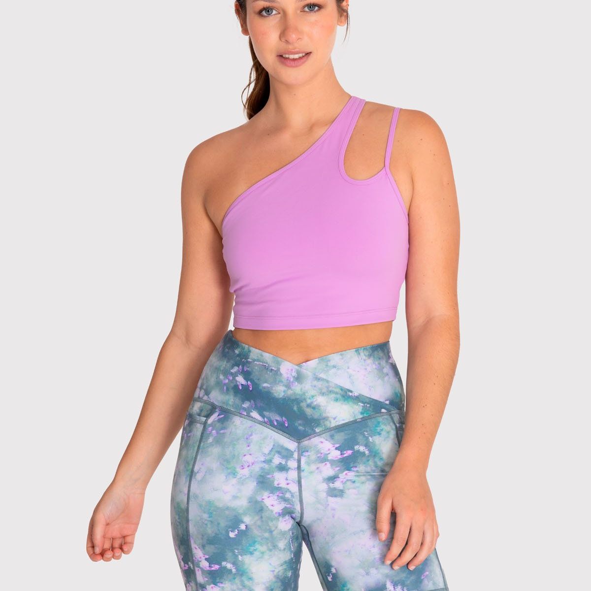 BSOUL - Bra Bsoul Mujer One Shoulder Crop Morado BSOUL