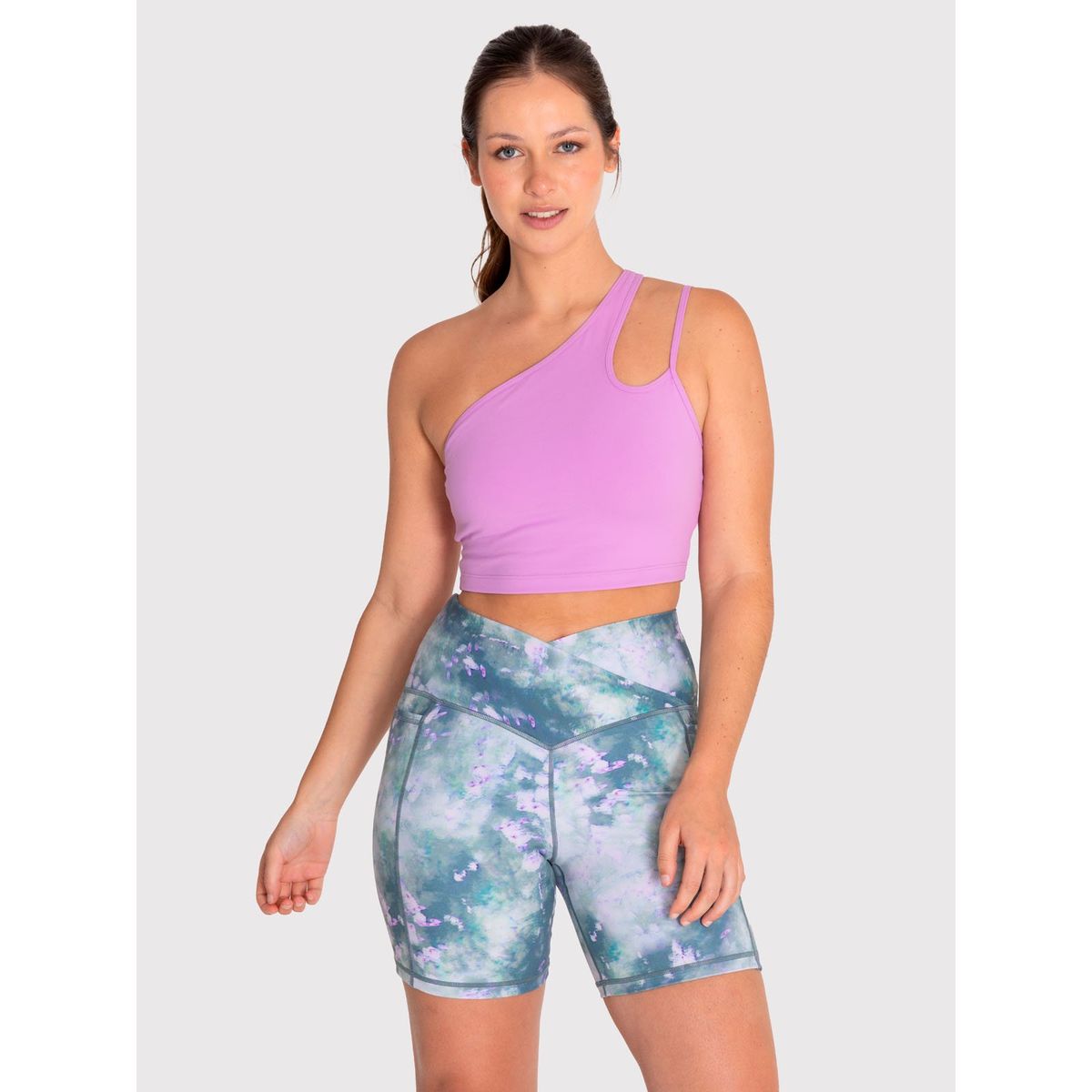 BSOUL - Bra Bsoul Mujer One Shoulder Crop Morado BSOUL