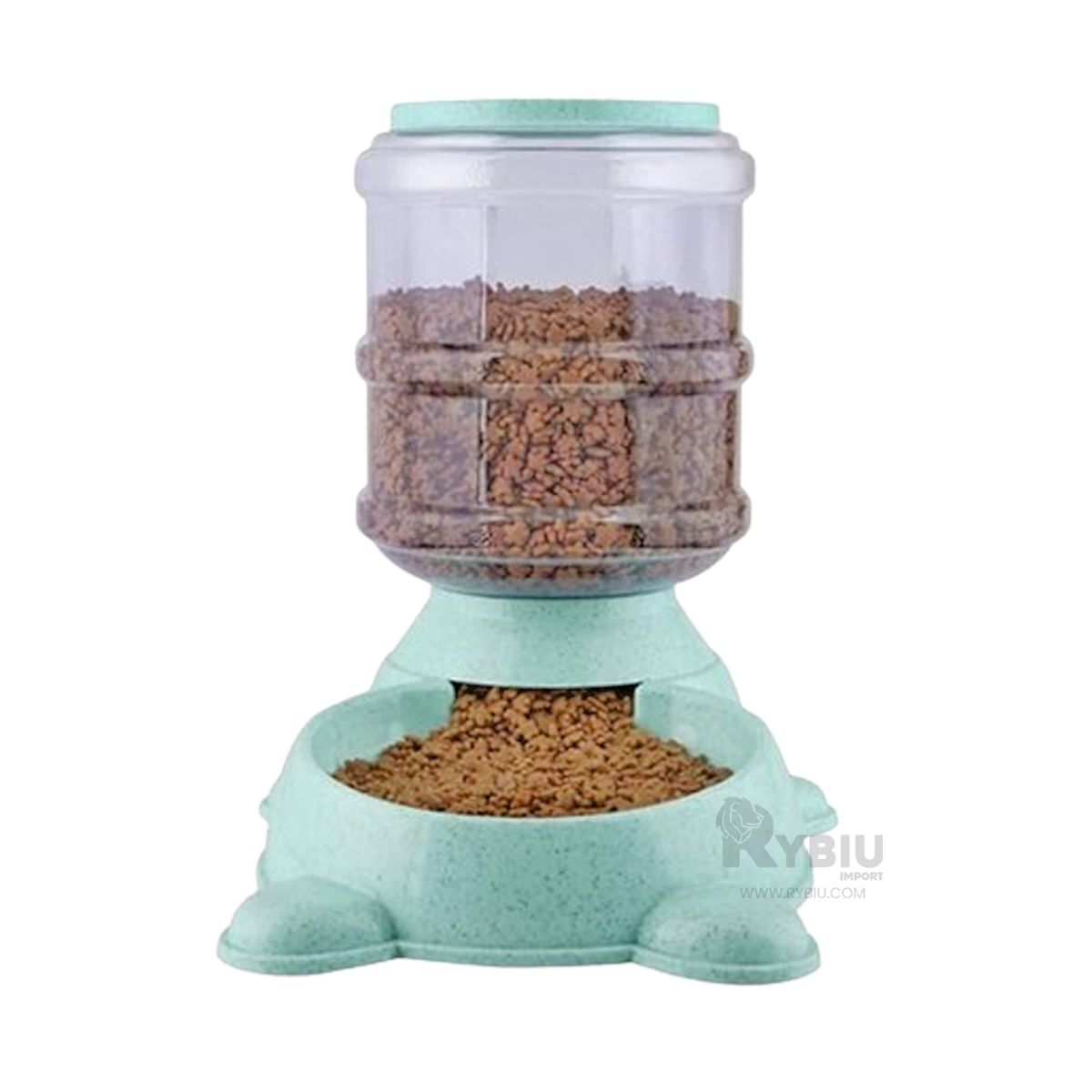 GENERICO - Dispensador de Comida para Cachorros Verde Y+Gift MiniAgenda