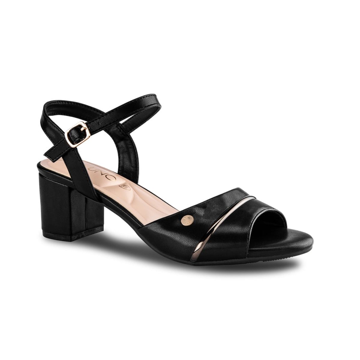 VIA UNO - Sandalias Via Uno PN03 Black - Mujer