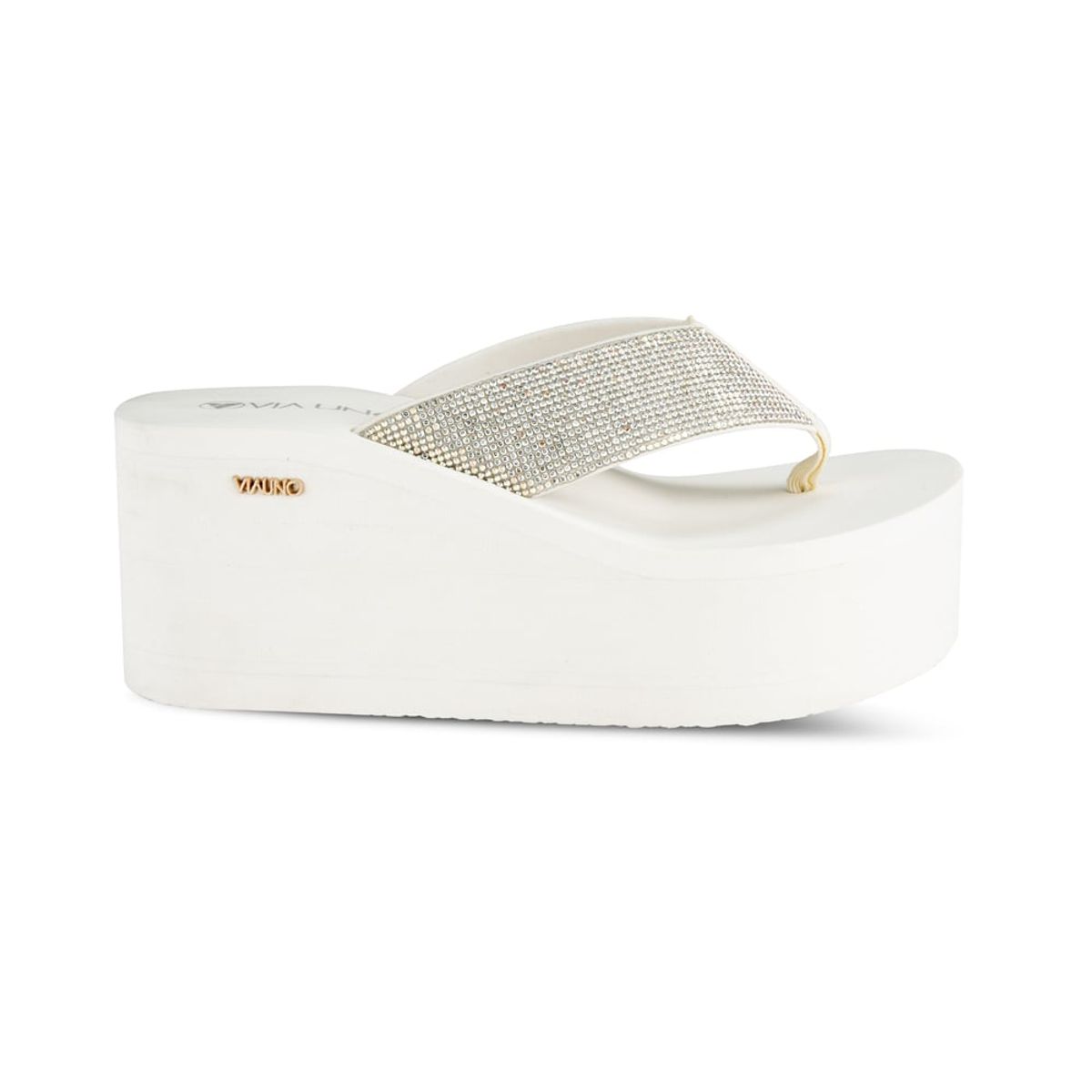 VIA UNO - Sandalias Via Uno CT1303-3 White - Mujer