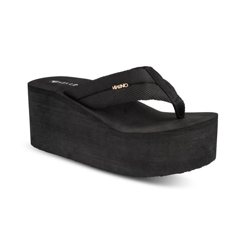 VIA UNO - Sandalias Via Uno CT1303-1 Black - Mujer