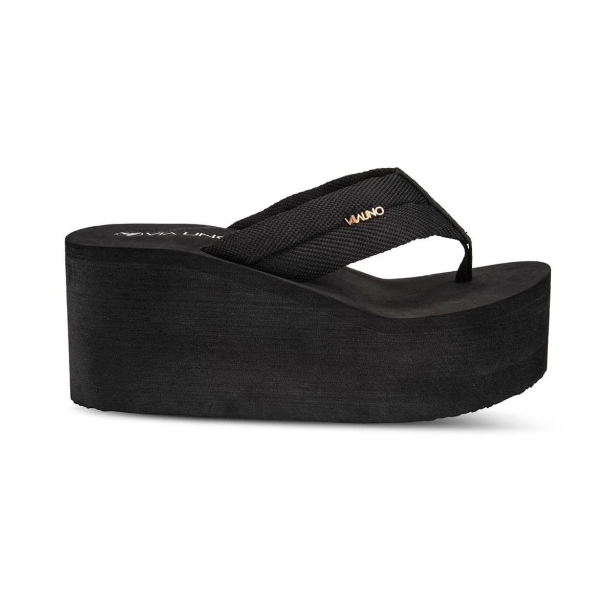 VIA UNO - Sandalias Via Uno CT1303-1 Black - Mujer
