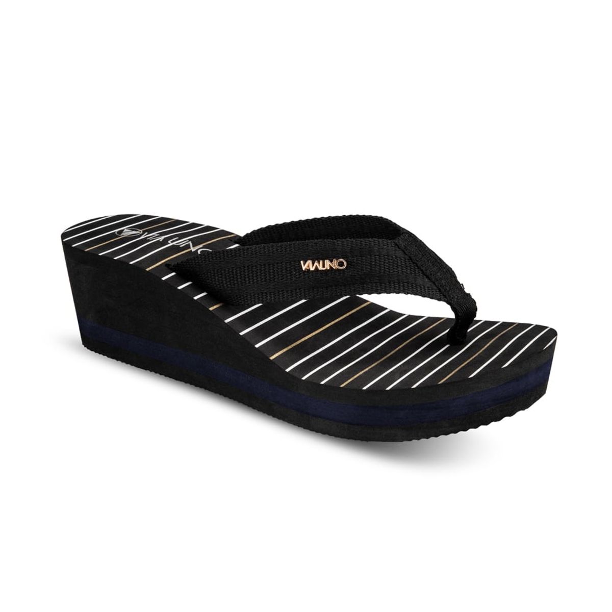 VIA UNO - Sandalias Via Uno CT1303-5 Black - Mujer