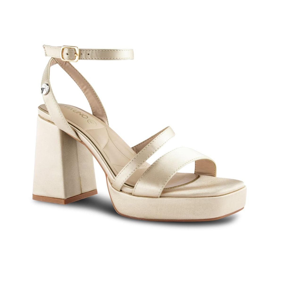 VIA UNO - Sandalias Via Uno PN05 Champagne - Mujer