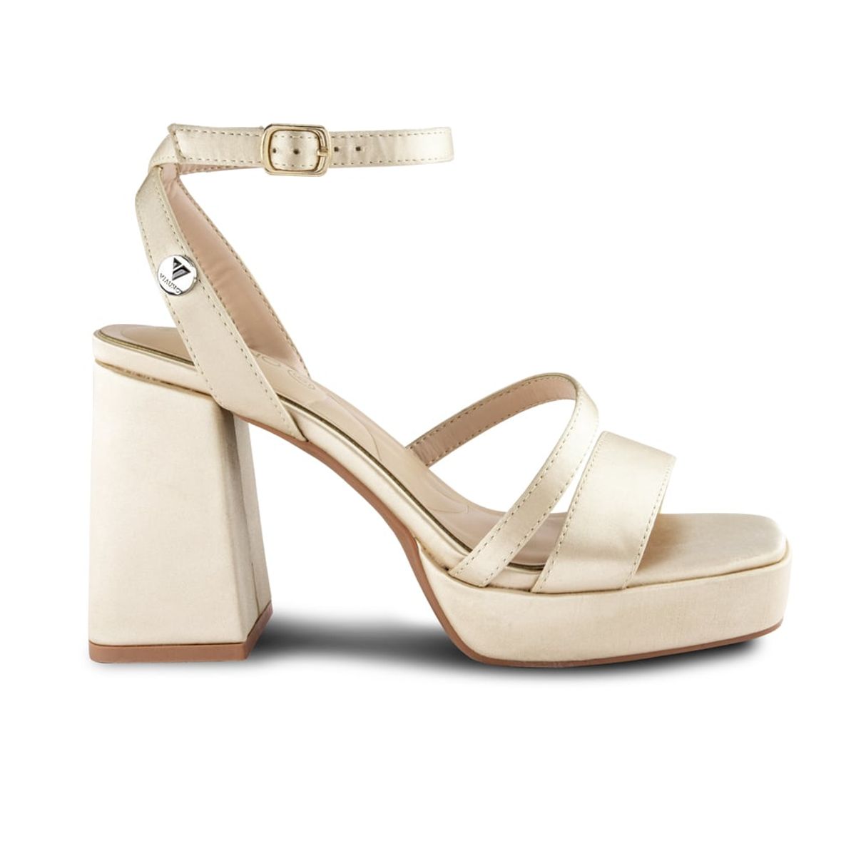 VIA UNO - Sandalias Via Uno PN05 Champagne - Mujer