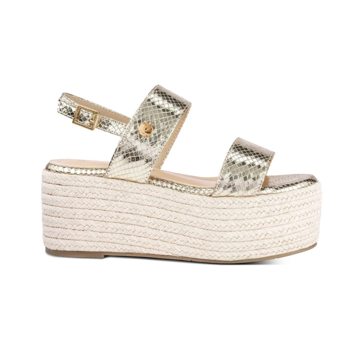 VIA UNO - Sandalias Via Uno H3926-4 Gold - Mujer