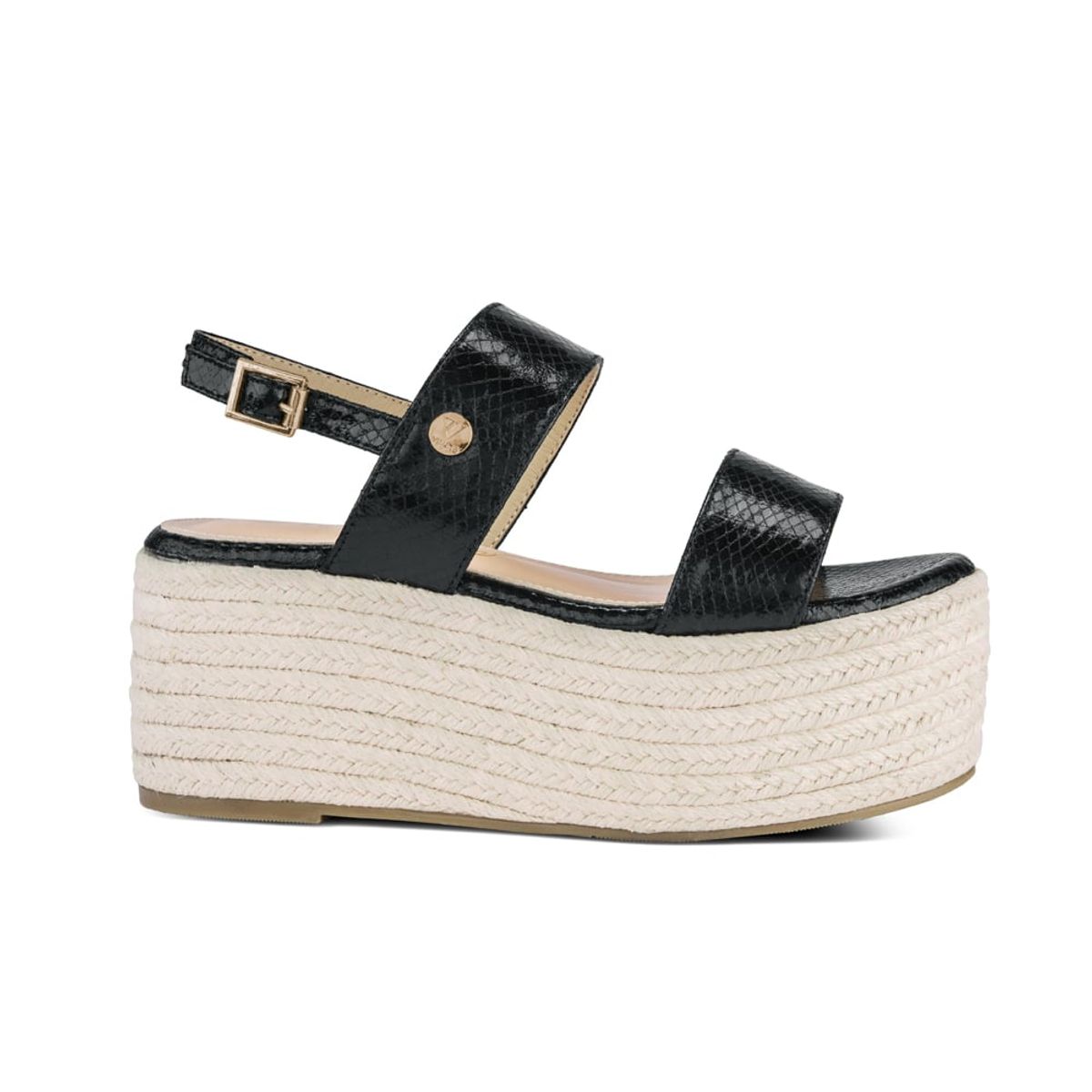 VIA UNO - Sandalias Via Uno H3926-4 Black - Mujer