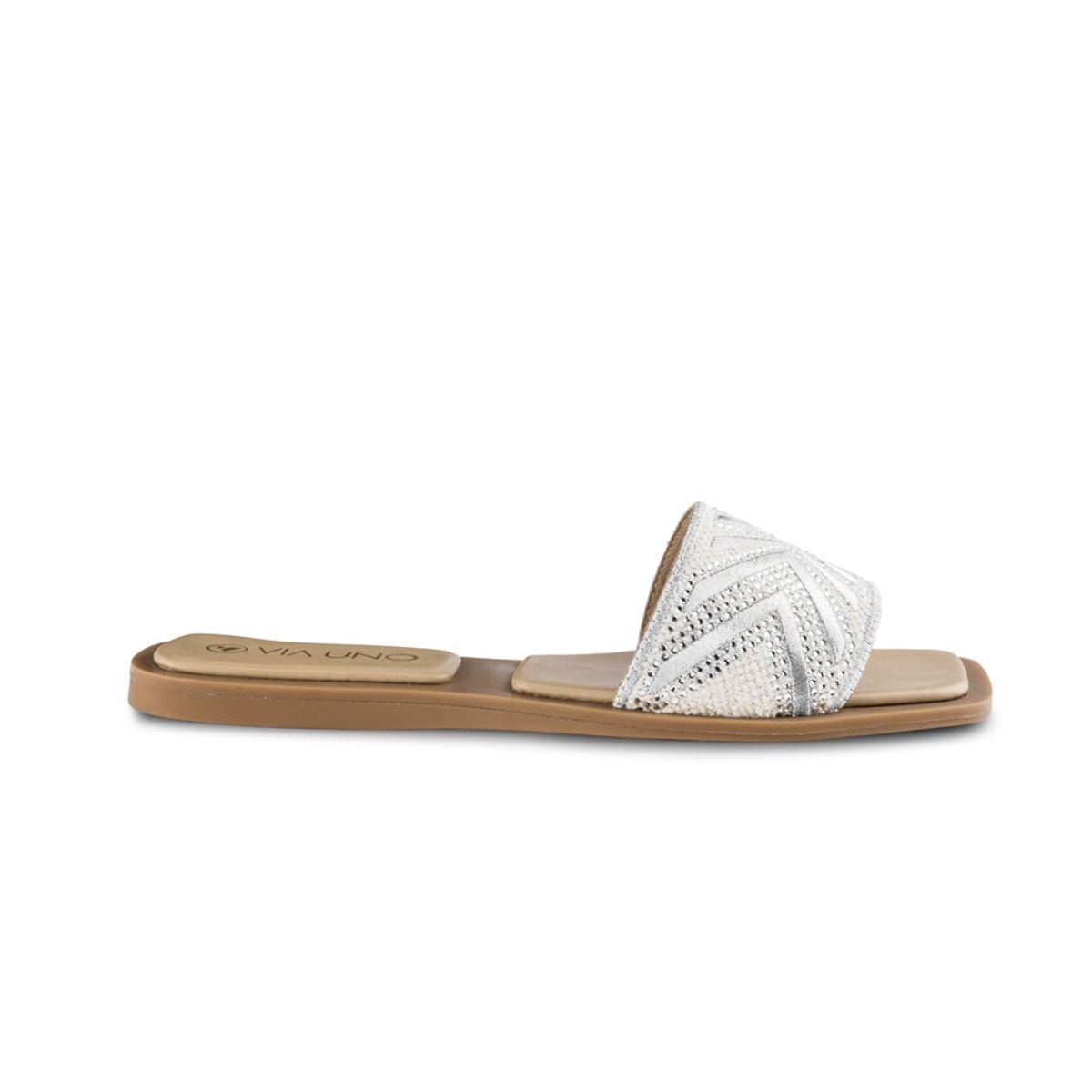 VIA UNO - Sandalias Via Uno H3093-7 Silver - Mujer