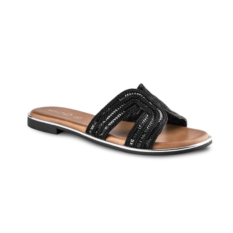 VIA UNO - Sandalias Via Uno H5728-11 Black - Mujer