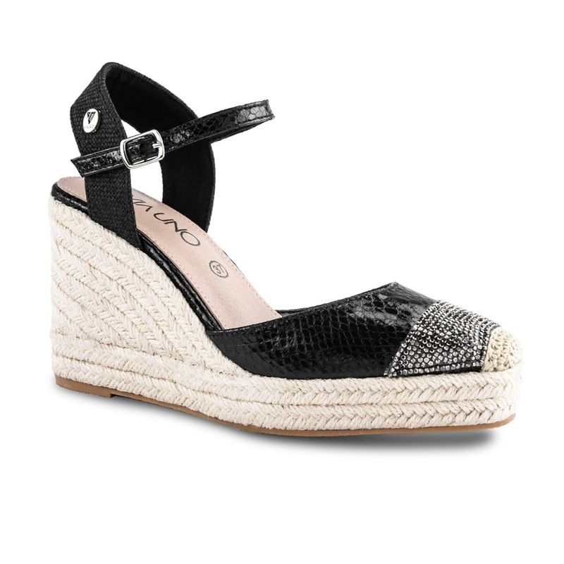 VIA UNO - Sandalias Via Uno 2024-166 Black - Mujer