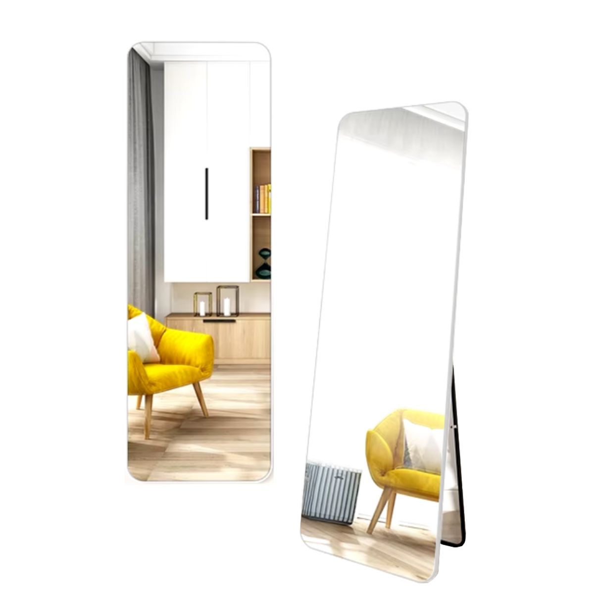 INSPIRA - Espejo de Pie Cuerpo Entero Rectangular para Decoración 150 cm