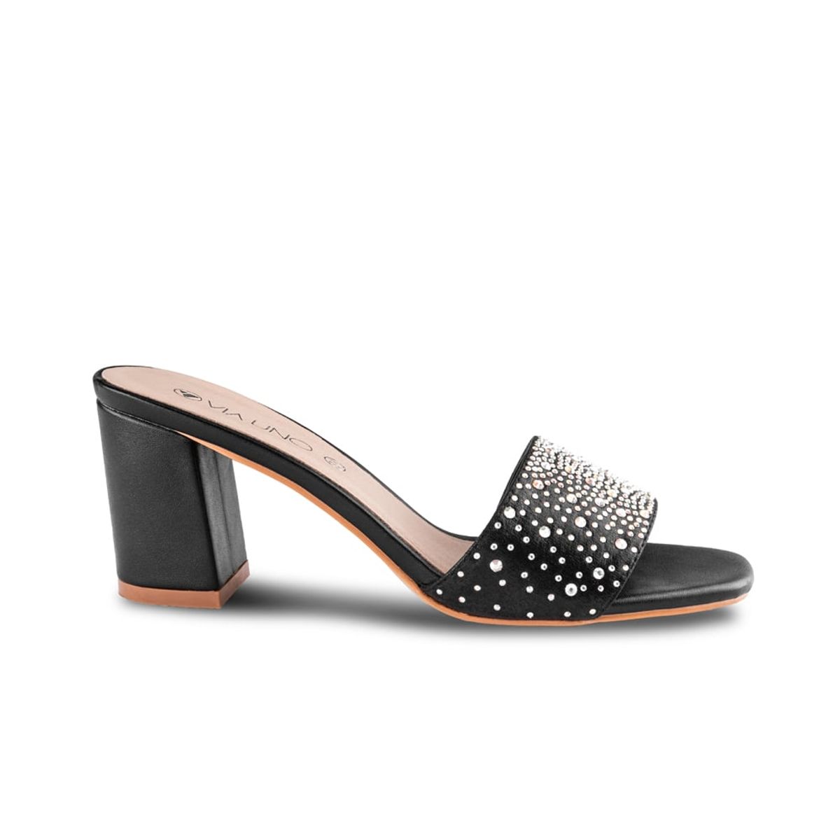 VIA UNO - Sandalias Via Uno 2566-88 Black - Mujer