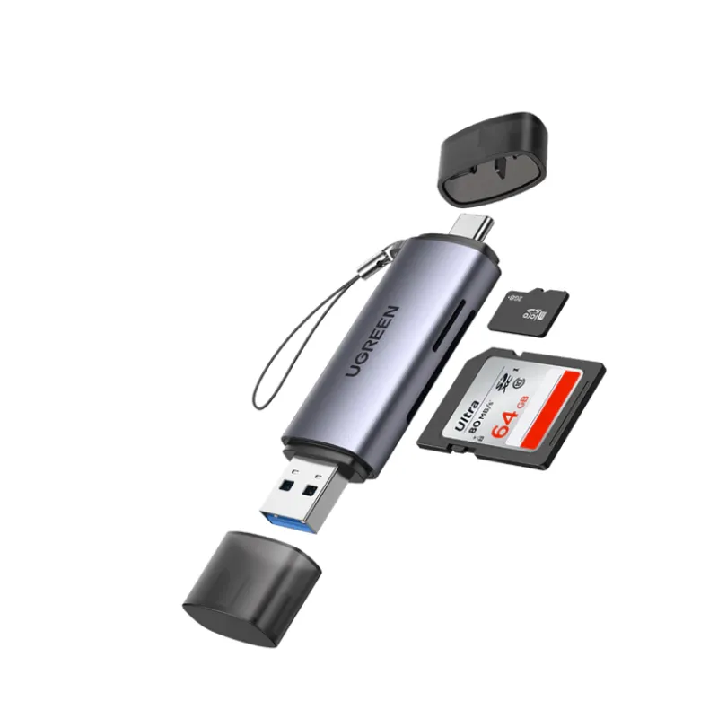 UGREEN - UGREEN LECTOR DE MEMORIAS  USB-C & USB 3.0 SD/TF CARD READER
