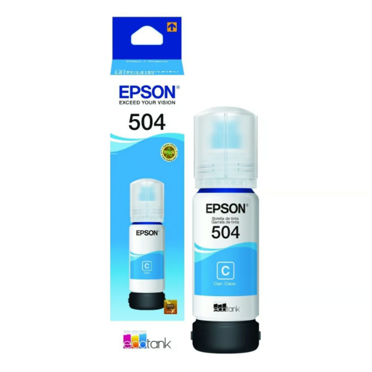 GENERICO - Botella de tinta T504 Cyan Azul - T504220-AL