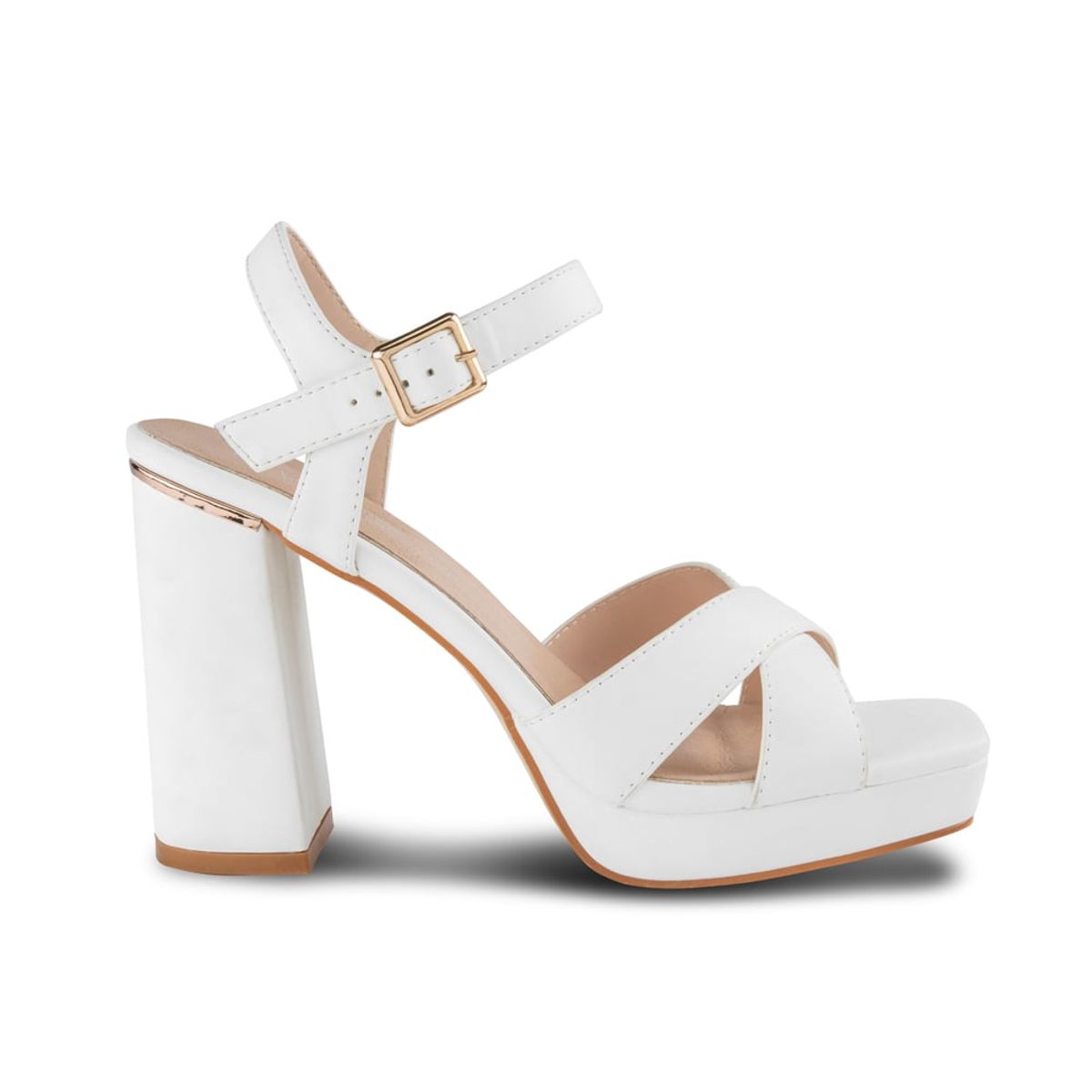 VIA UNO - Sandalias Via Uno 18F2040A-100 White - Mujer