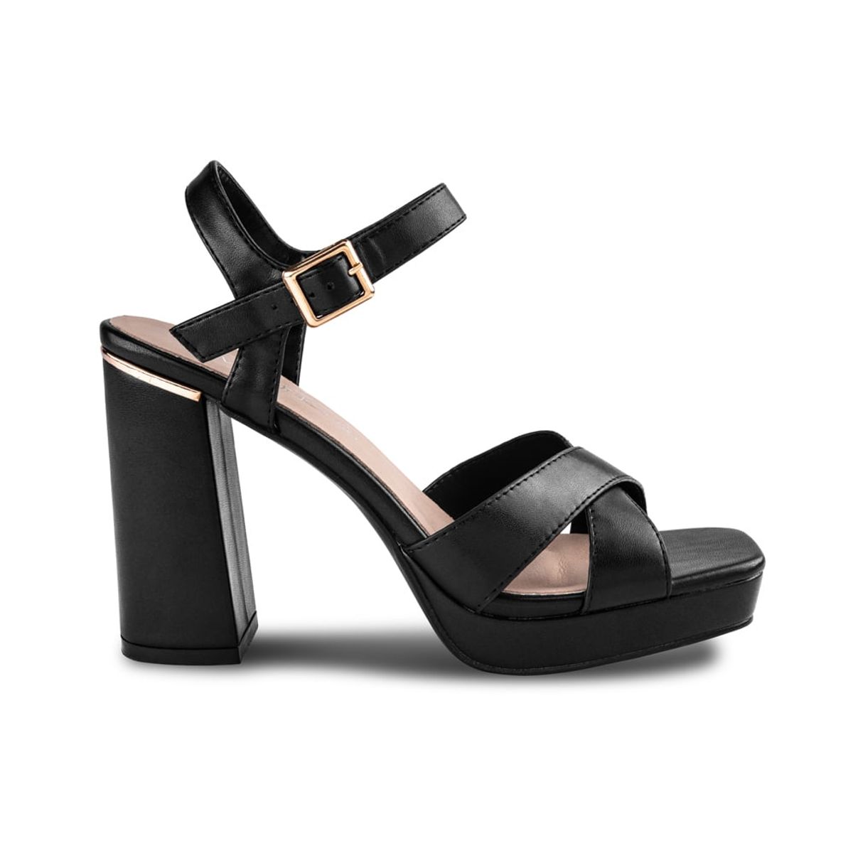 VIA UNO - Sandalias Via Uno 18F2040A-100 Black - Mujer