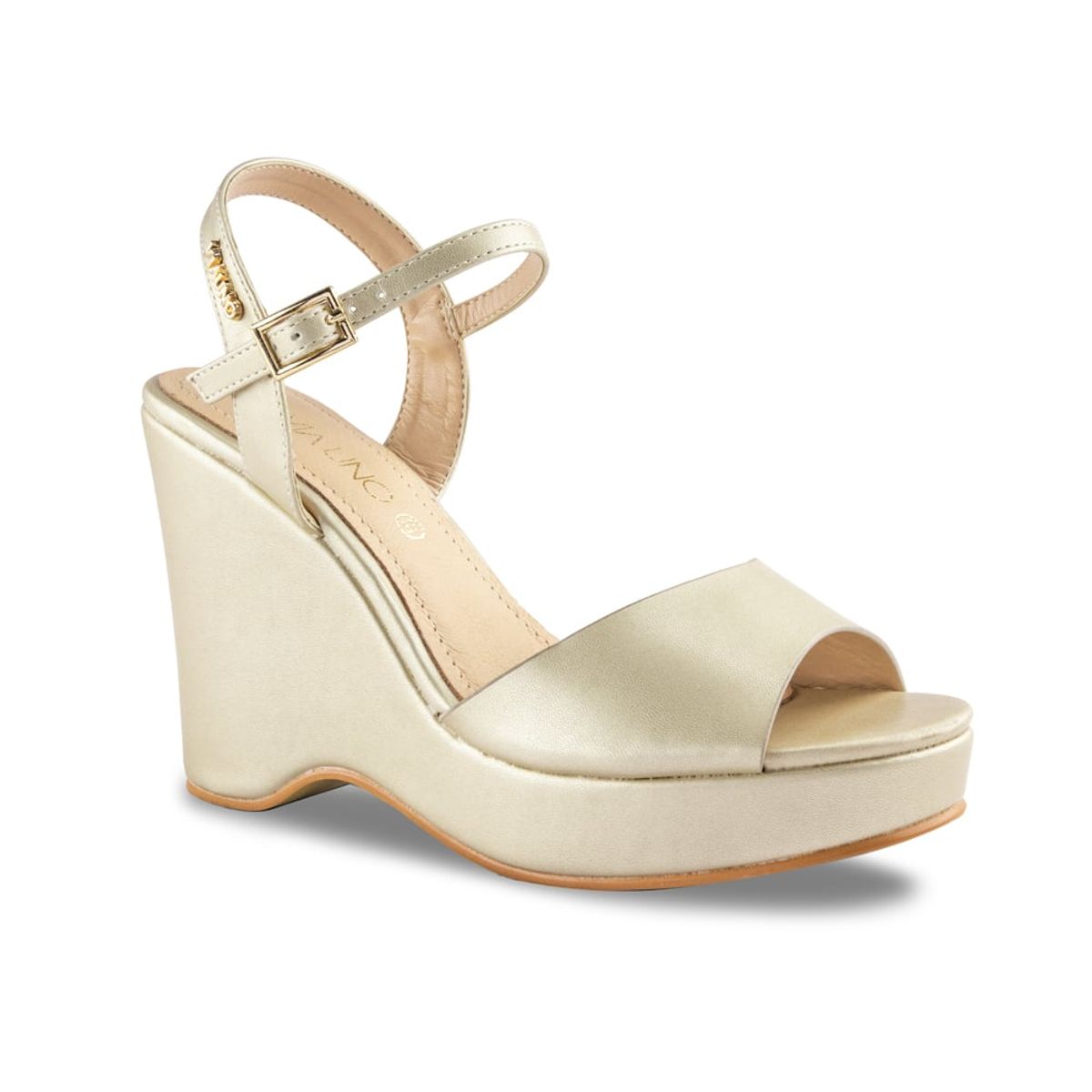 VIA UNO - Sandalias Via Uno 2B2420-2 Light Gold - Mujer