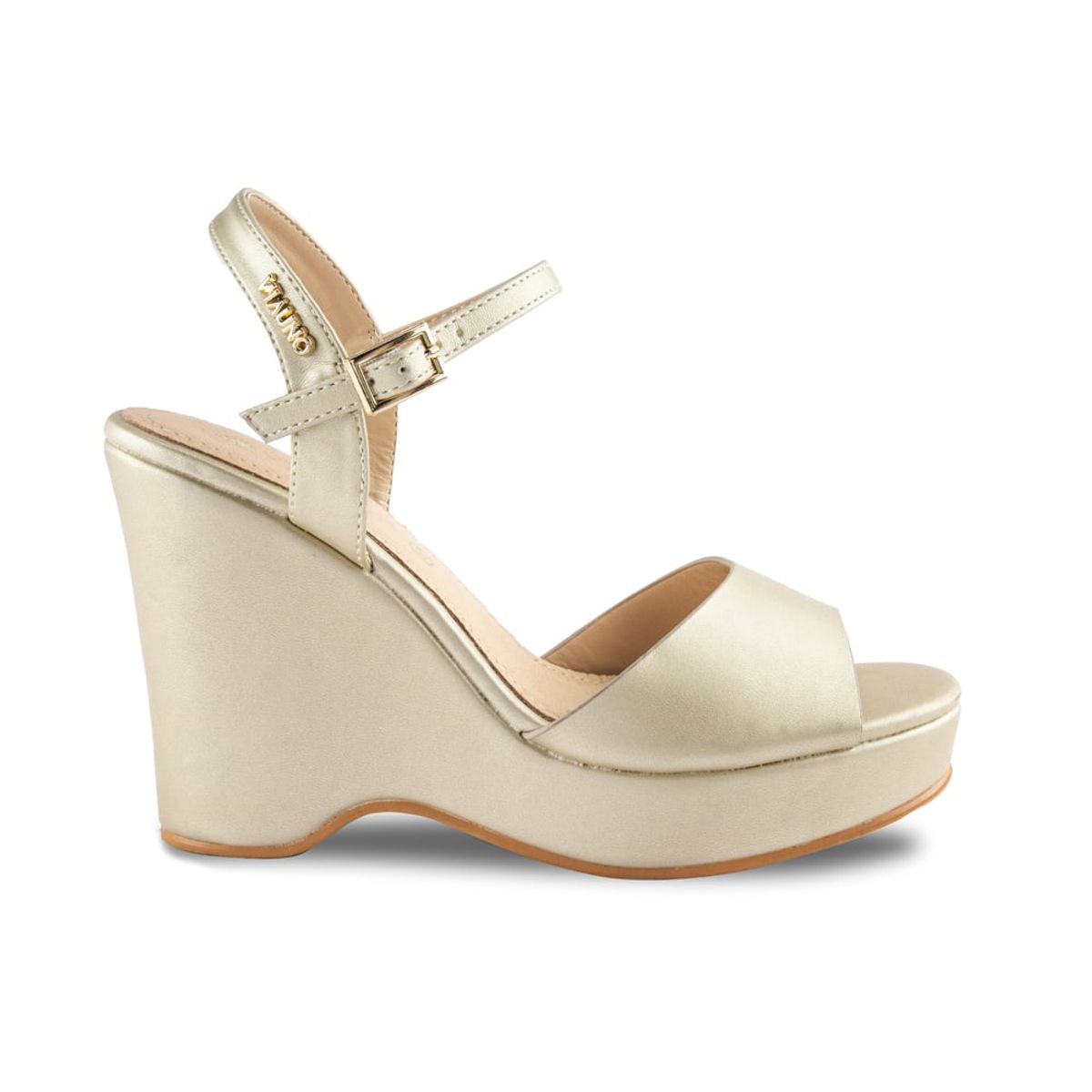 VIA UNO - Sandalias Via Uno 2B2420-2 Light Gold - Mujer