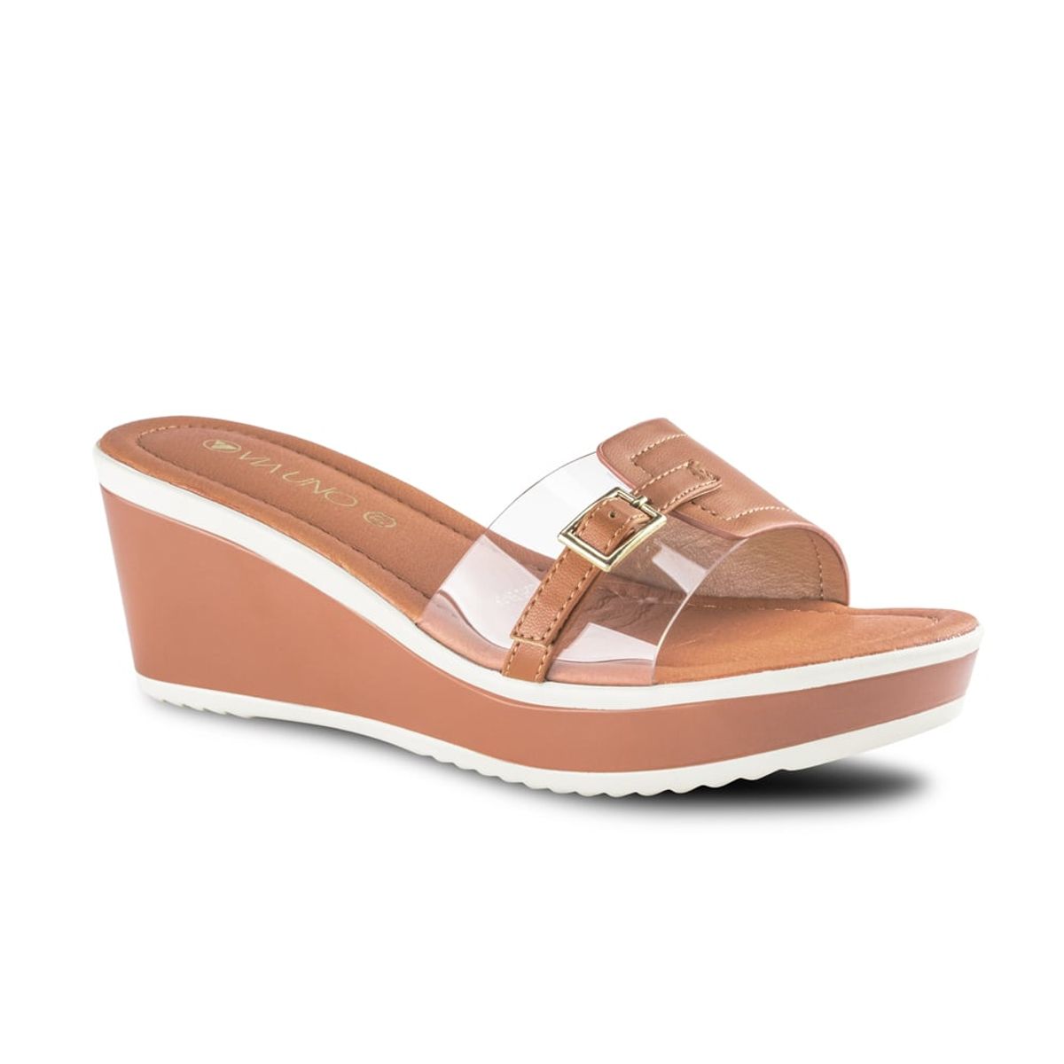 VIA UNO - Sandalias Via Uno 2B2080-9 Camel - Mujer