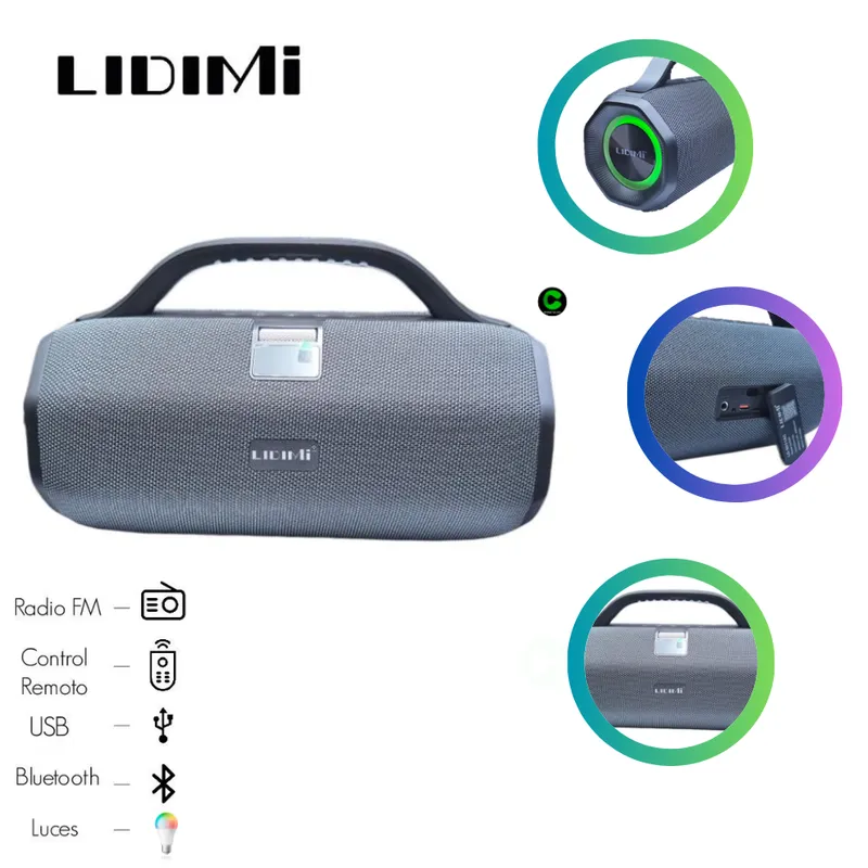 LIDIMI - PARLANTE BOOMBOX LIDIMI LD-S011AC ORIGINAL - GRIS