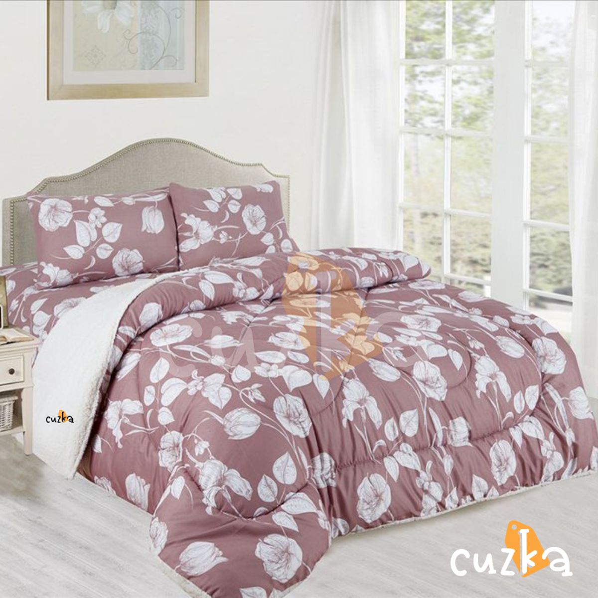 CASATEX - Edredón Tela Hipoalergénico con Carnero KING + Set de Sábanas