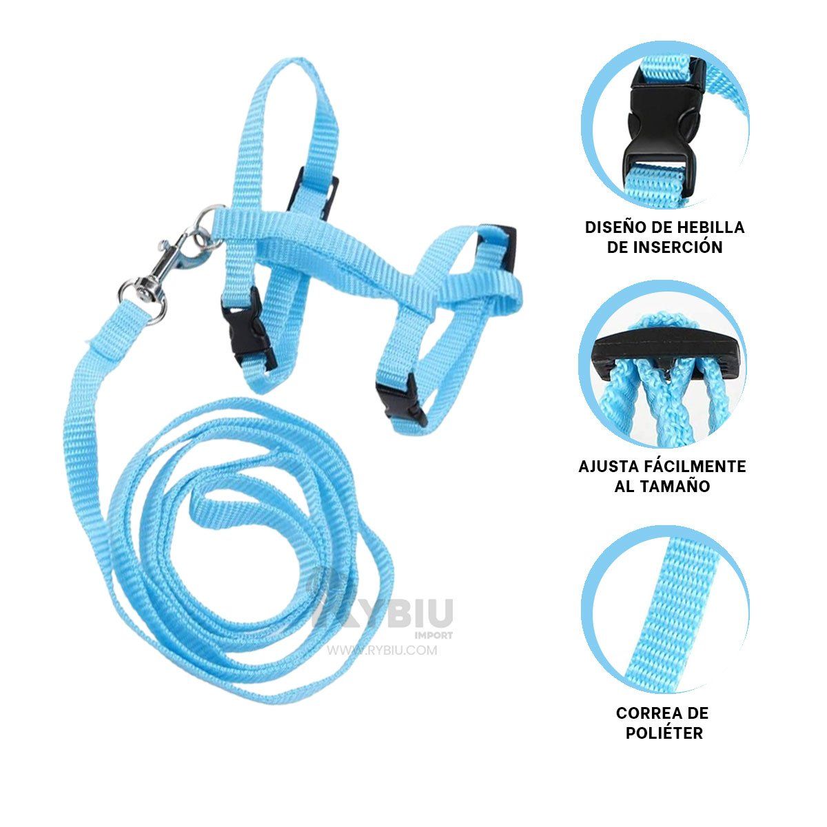 GENERICO - Articulo de Animal en Celeste Y+Regalo Ligas para Peinar