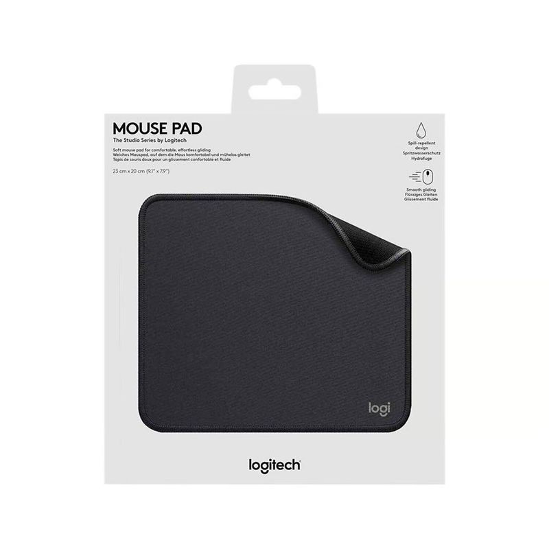 LOGITECH - PAD MOUSE  BLACK  ANTI-SALPICADURAS 200X230MM