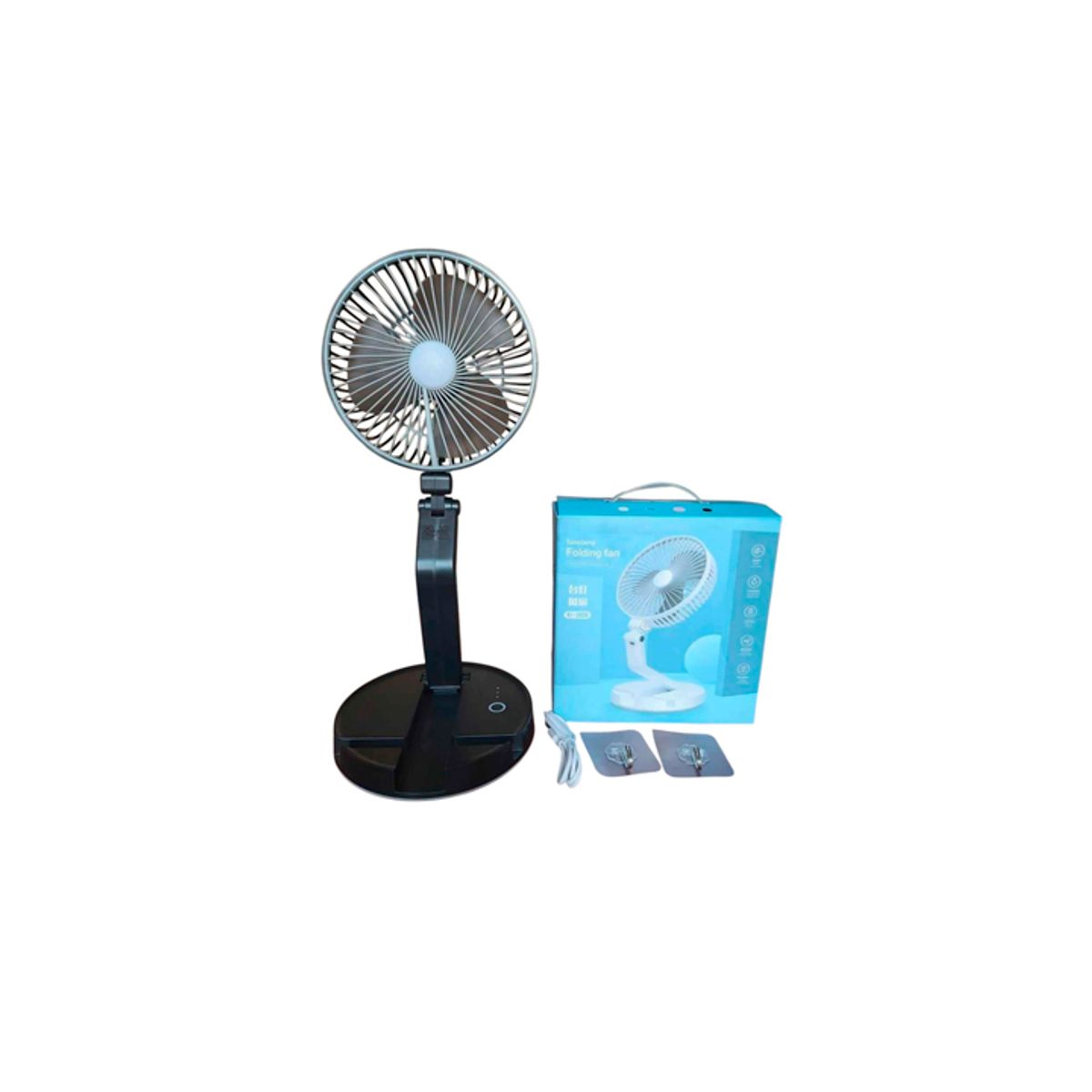 WELL BEING - Ventilador Portátil 4 en 1 con Linterna – Potencia y Comodidad