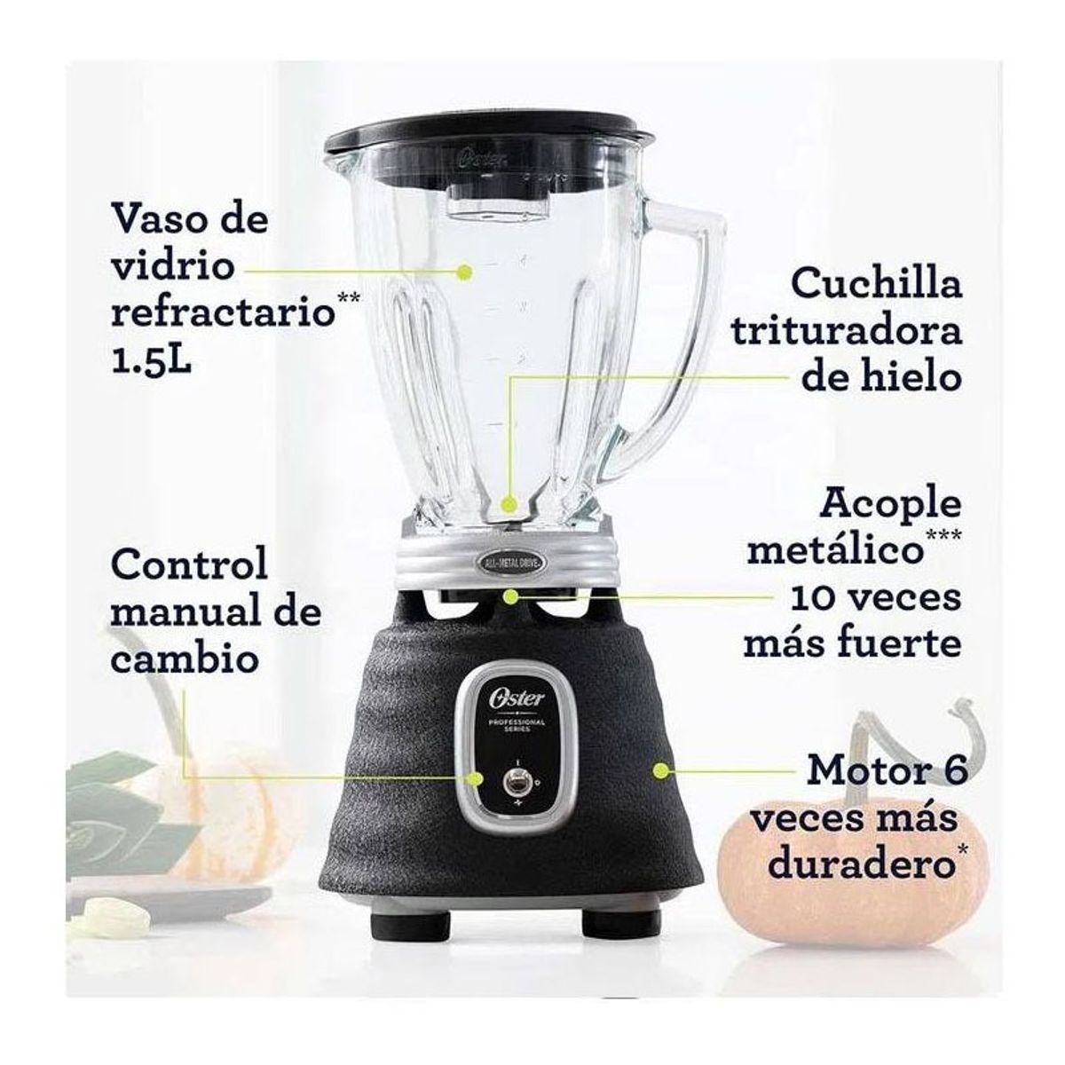 OSTER - OSTER LICUADORA PRO NEGRA  BLSTBPST 700 WATTS