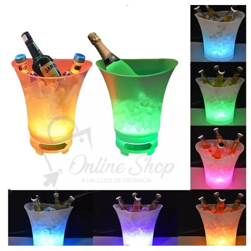 GENERICO - Hielera 7 LT. Parlante Bluethooth y Luz Led