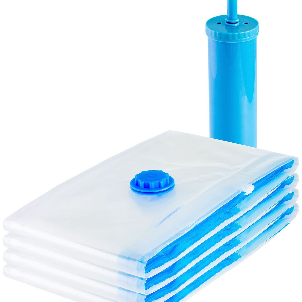 LUMINA - 6 Bolsas Compresoras para Ahorrar Espacio + Succionador