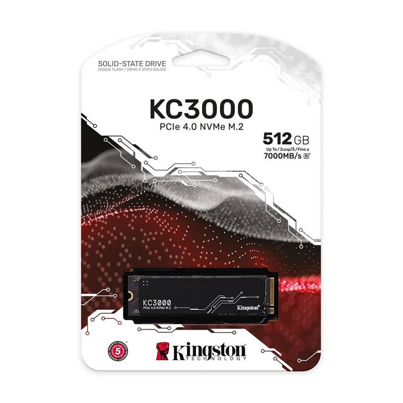 KINGSTON - KINGSTON SKC3000S/512G Unidad Sólida 512GB M.2 NVMe