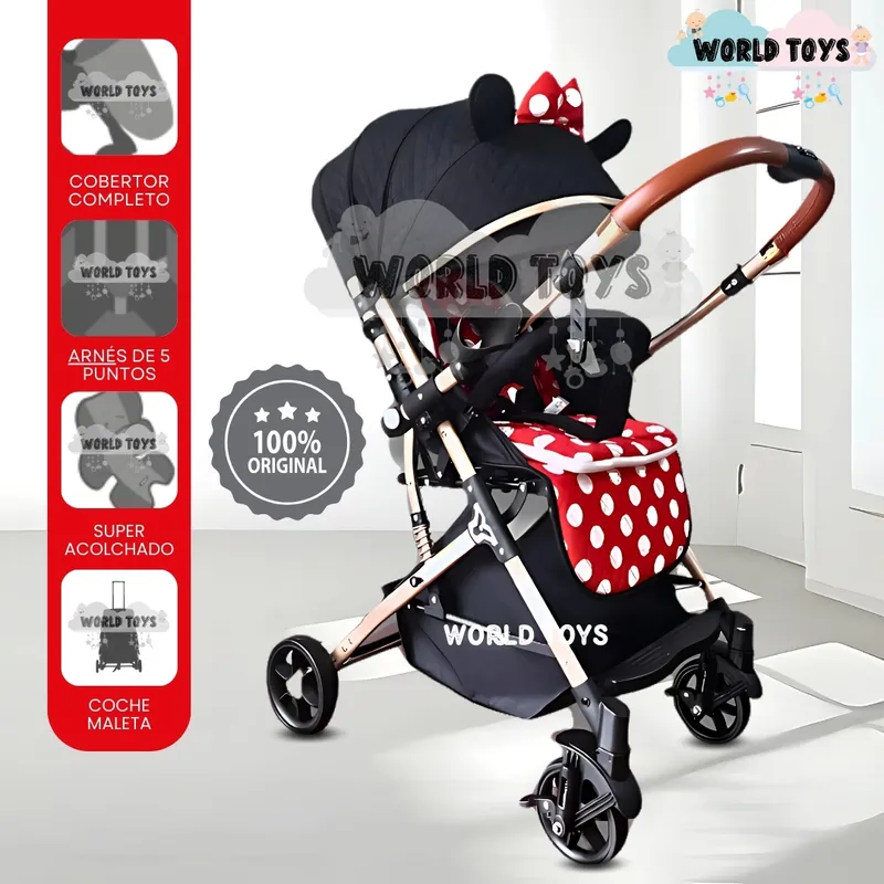 BABY - Coche Maleta «MIDISNEY» Edición Limitada Red