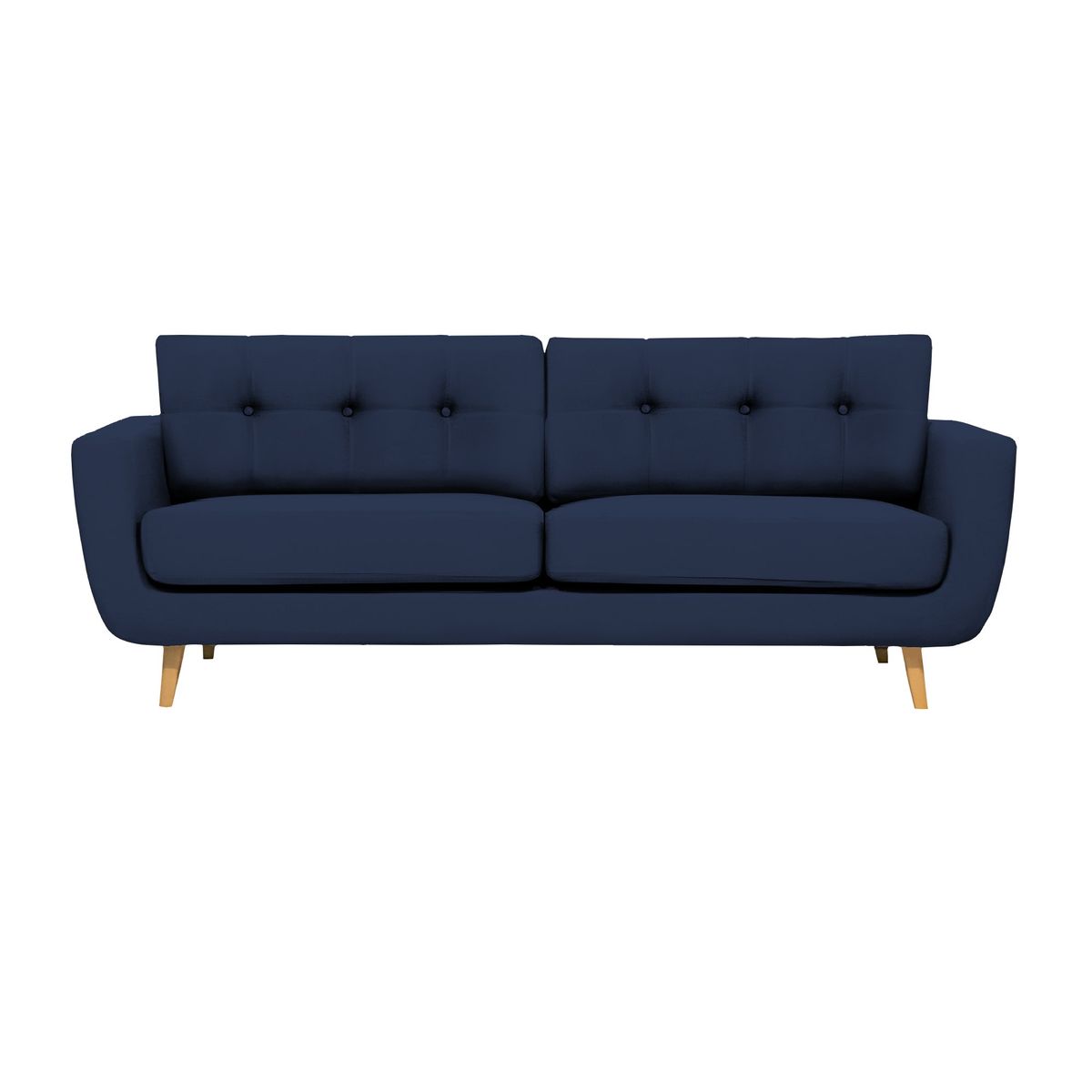 BARAKA HOME - Sofá Vintage Natan 3 cuerpos - Azul marino