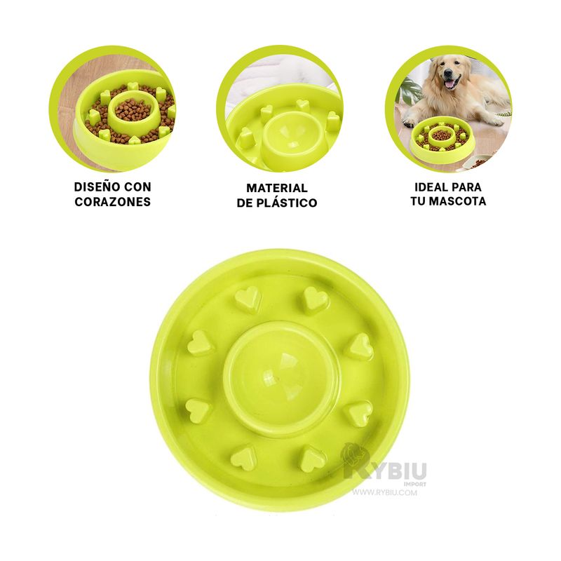 GENERICO - Comedero Sosegante en Color Verde Y+Envoltorio de Regalo