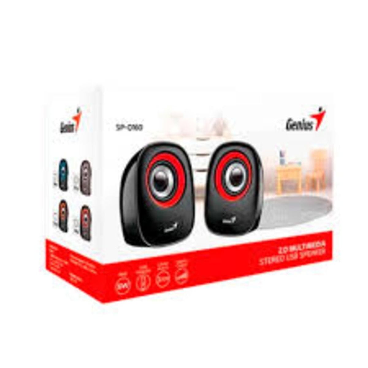 GENIUS - PARLANTE GENIUS SP-Q160 31730027401 6W USB POWER RED