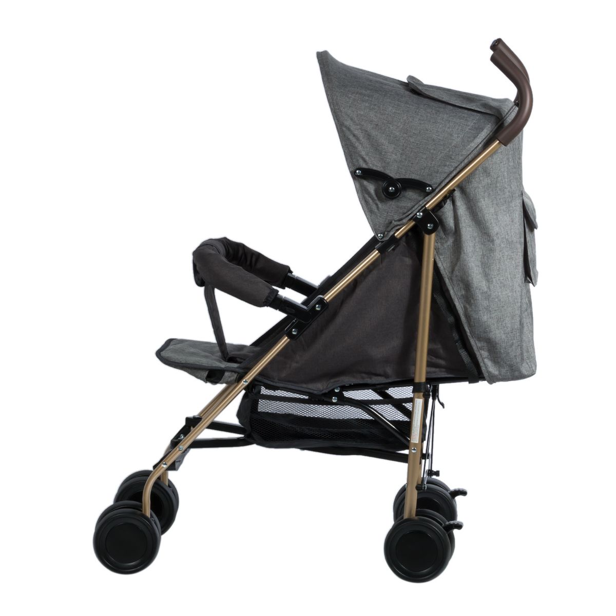 EBABY - Coche de Paseo Bastón Travis para Bebe Gris
