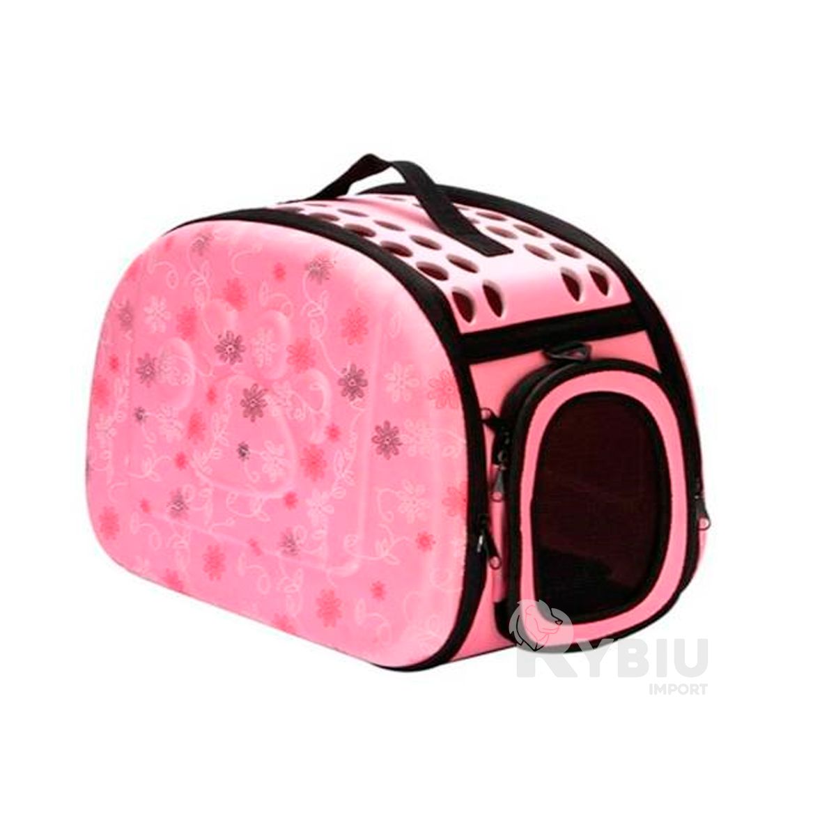 GENERICO - Transportin para Gatos con Ventilación Rosado Y+MiniAgenda