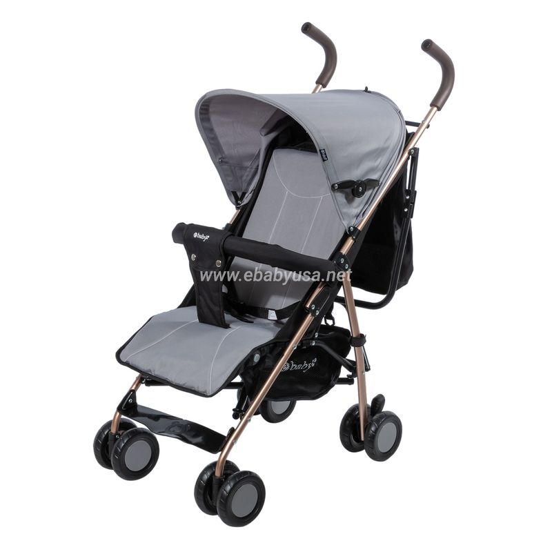 EBABY - Coche Bastón Reclinable Ebaby Zazu EB217-1 Gris